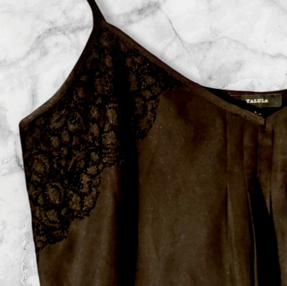:L: Aritzia Talula Waverly Black Camisole.